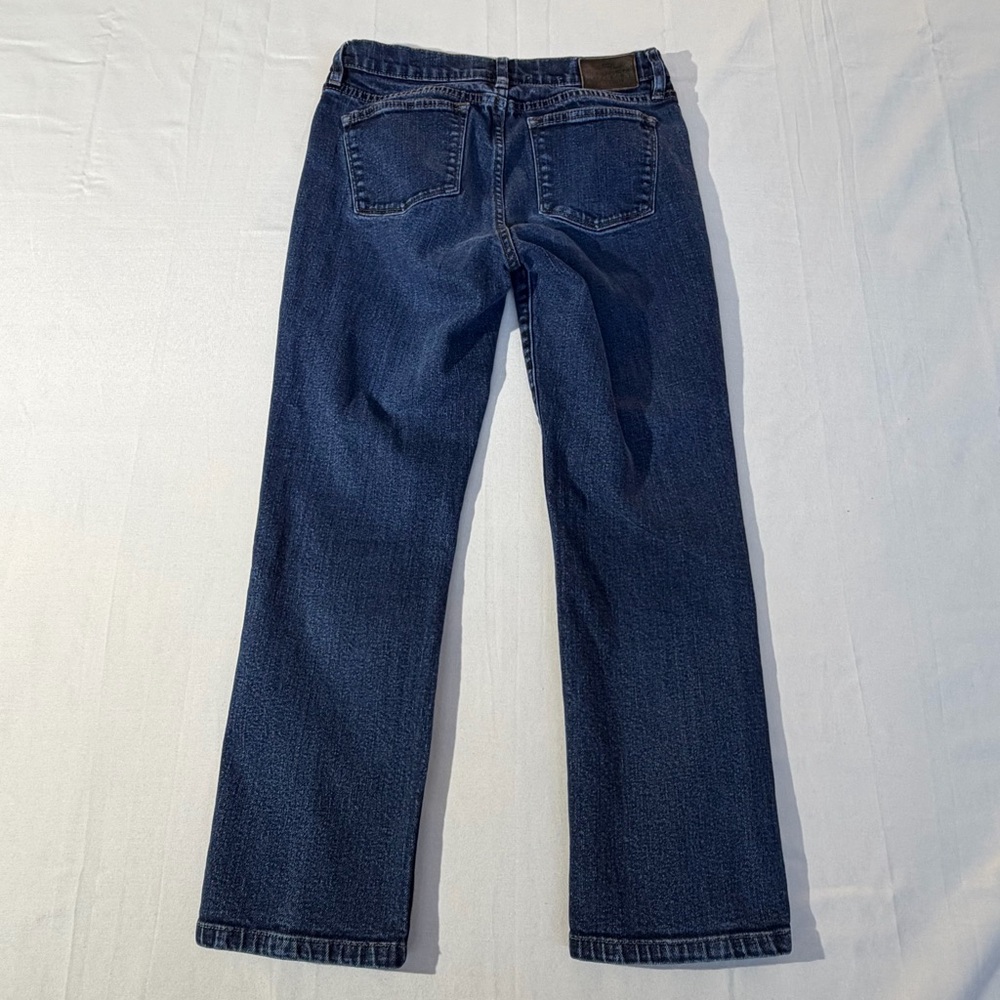 LRL Lauren Ralph Lauren Petite Straight Leg Jeans Dark Wash Sz 8P Classic Preppy - Picture 5 of 6